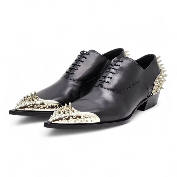 Christian Louboutin Cheliviss Meteor Leather Oxford Shoes EU 41 US 8 - $2695 main image 8